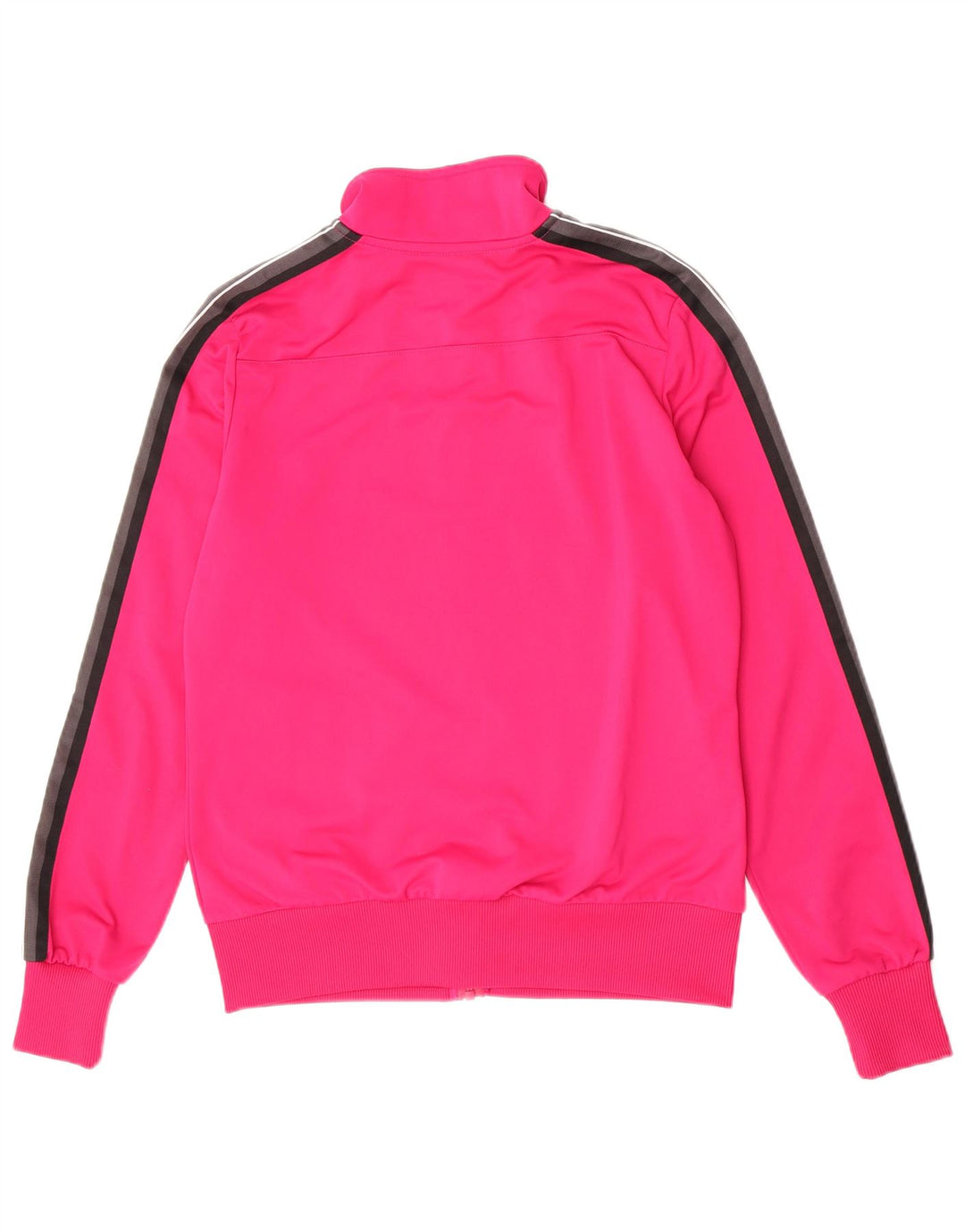 Nike Womens Tracksuit Top Jacket UK 14 Large Pink Colourblock Polyester