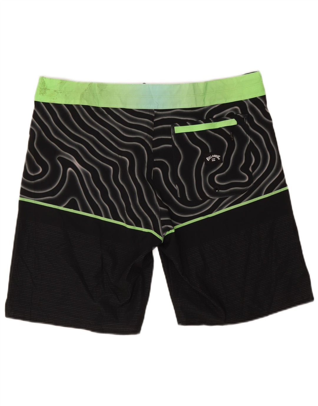 Billabong Mens Swimming Shorts Large  Black Geometric Polyester