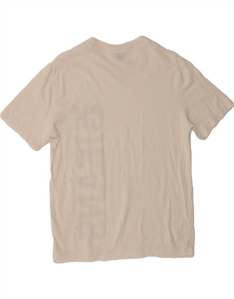 CALVIN KLEIN JEANS Mens Graphic T-Shirt Top Medium White Cotton Classic Vintage Calvin Klein Jeans and Second-Hand Calvin Klein Jeans from Messina Hembry 