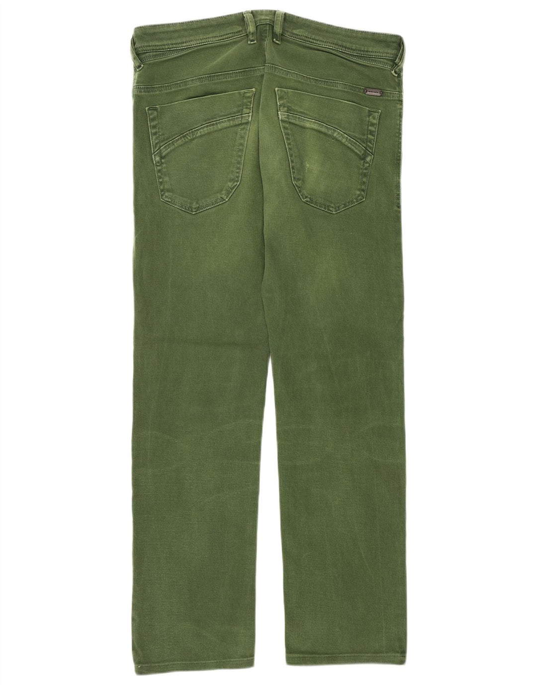 Diesel Mens Iakop Regular Slim Tapered Jeans W30 L27 Green Cotton
