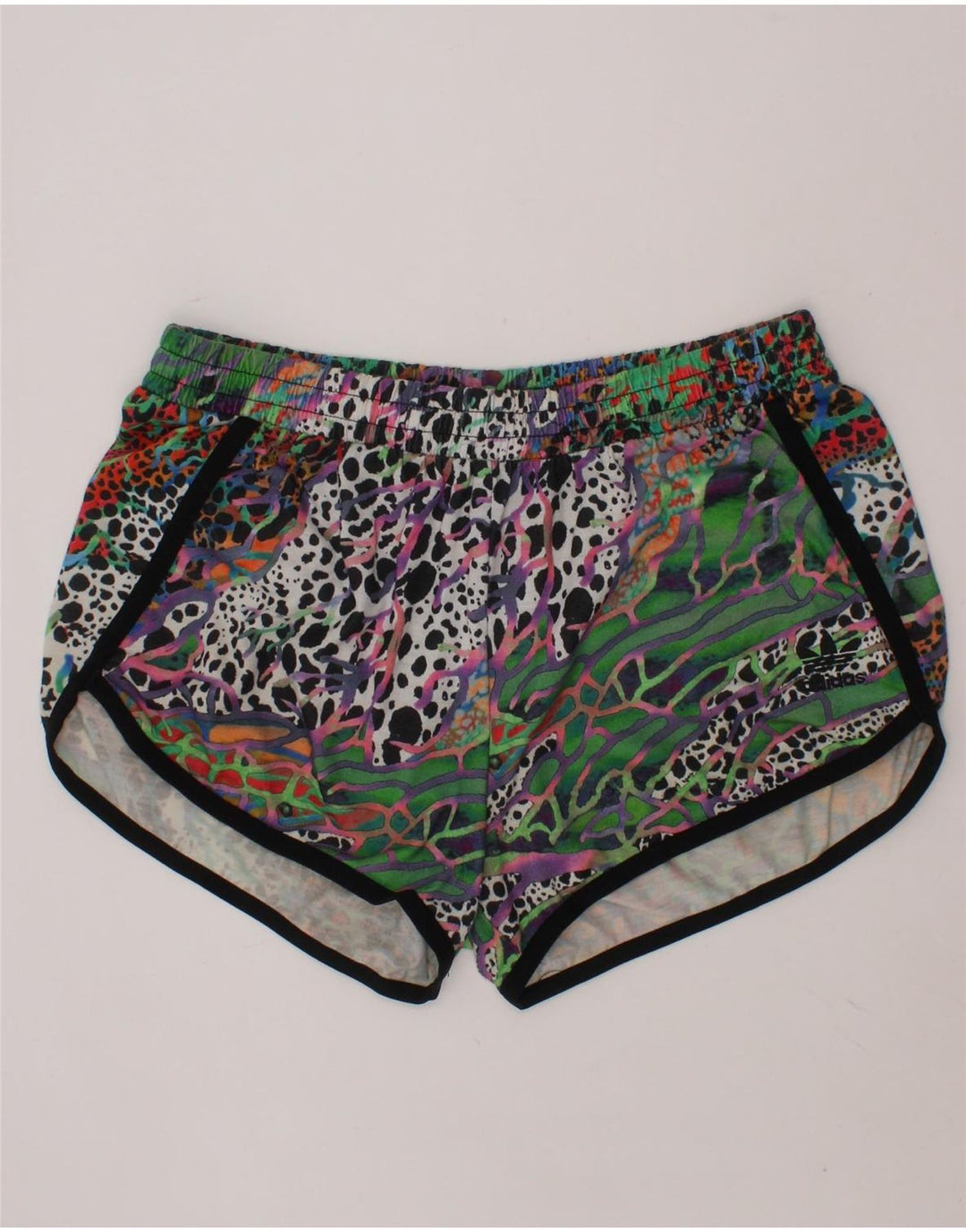 ADIDAS Girls Abstract Pattern Sport Shorts 13-14 Years  Multicoloured Vintage Adidas and Second-Hand Adidas from Messina Hembry 