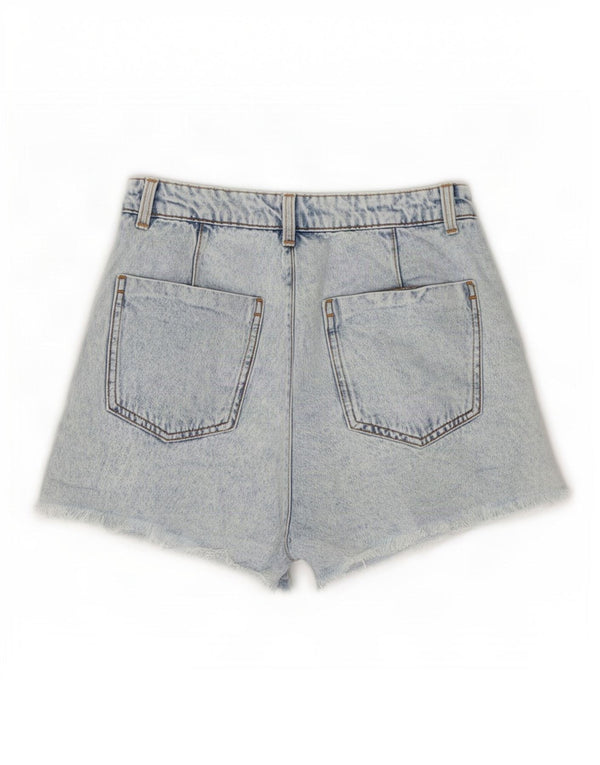 Zara Womens Denim Shorts XS W24 Blue Cotton