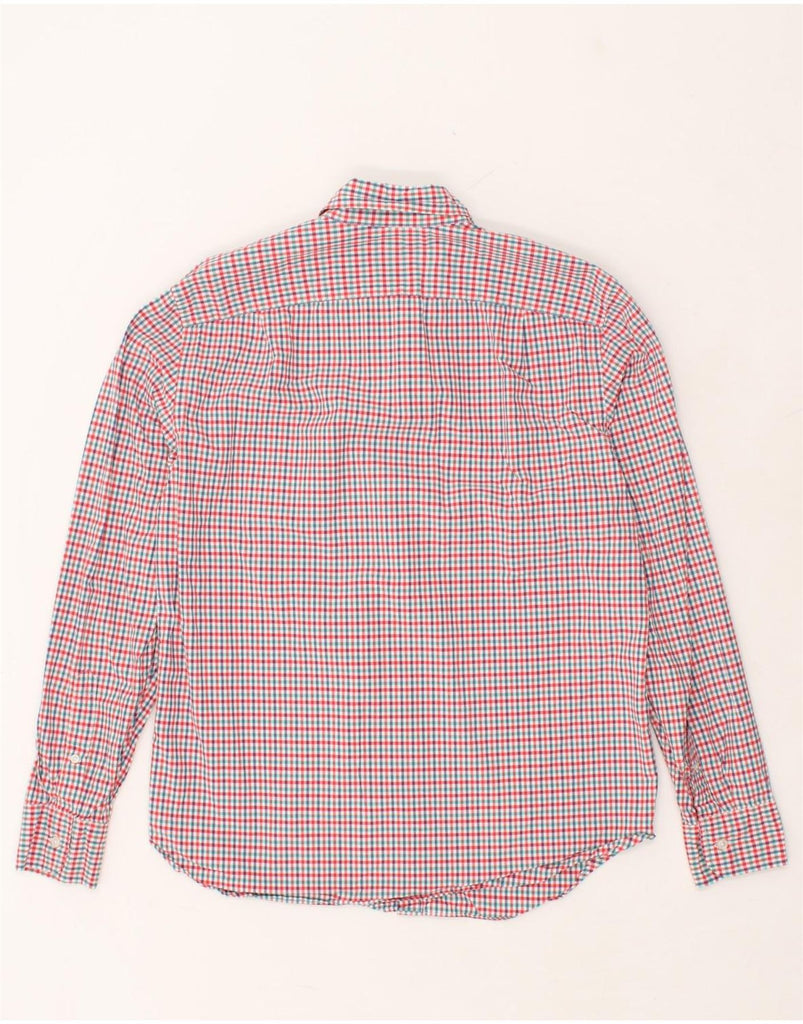 J. CREW Mens Shirt Medium Red Check Cotton | Vintage J. Crew | Thrift | Second-Hand J. Crew | Used Clothing | Messina Hembry 