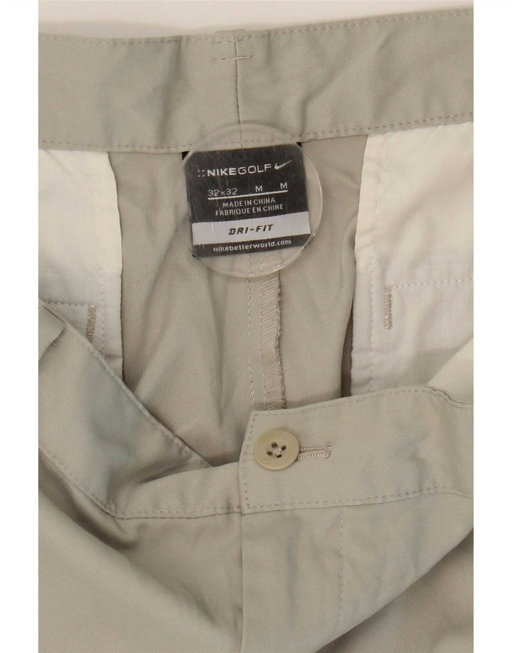 Nike Mens Dri Fit Straight Chino Trousers W32 L32 Beige Polyester