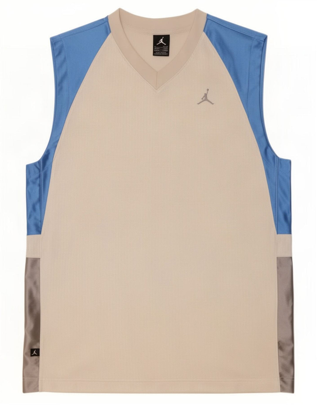 Jordan Mens Vest Top UK 39/41 Medium White Colourblock Polyester
