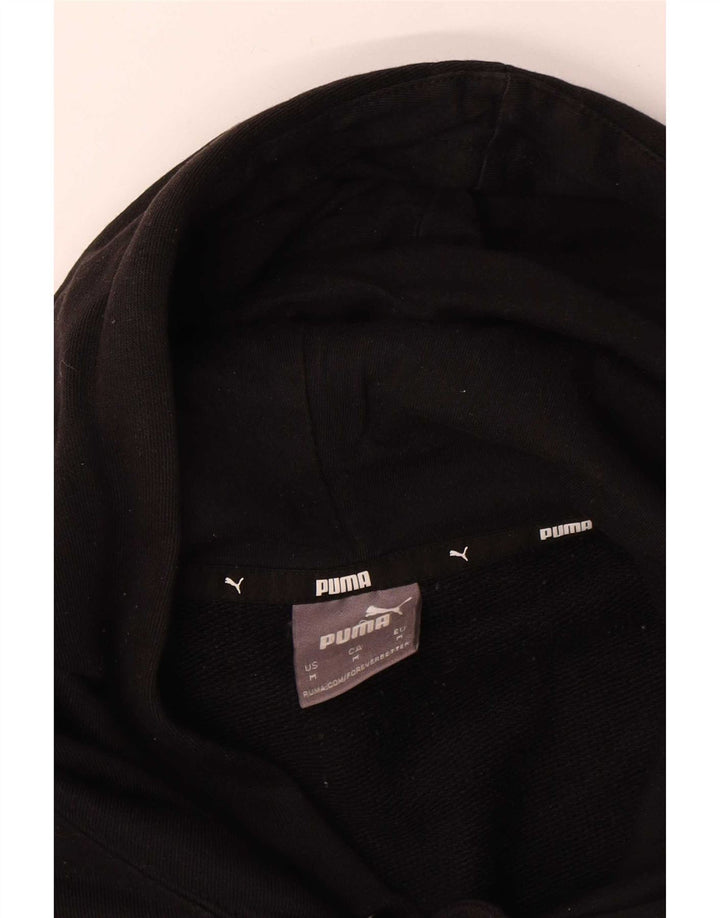 Puma Mens Hoodie Jumper Medium Black Cotton