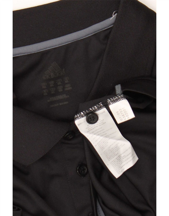 Adidas Mens Polo Shirt 2XL Black Polyester