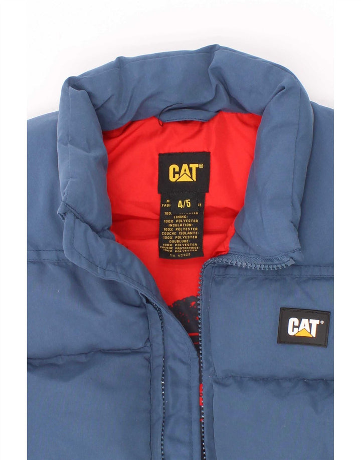 Caterpillar Boys Padded Gilet 4-5 Years Blue Polyester