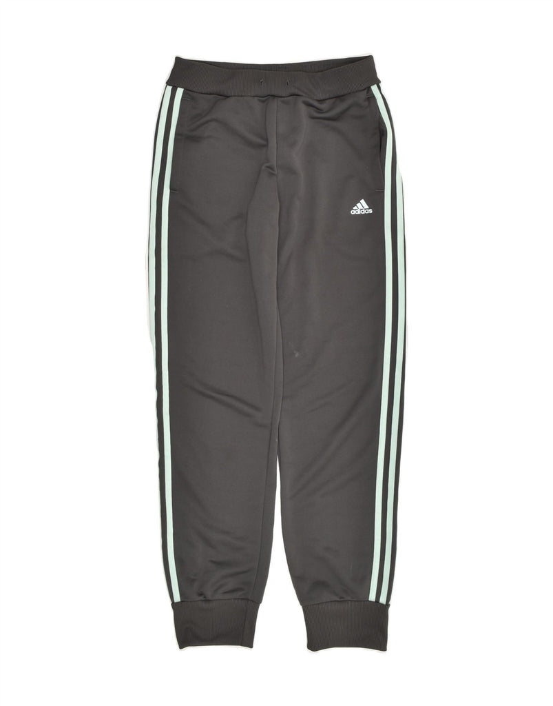 ADIDAS Girls Tracksuit Trousers Joggers 13-14 Years Grey Polyester | Vintage Adidas | Thrift | Second-Hand Adidas | Used Clothing | Messina Hembry 