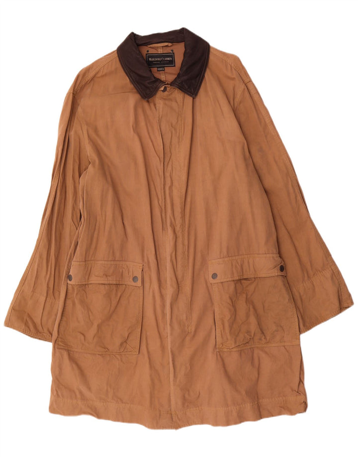 Marlboro Classics Mens Utility Jacket EU 56 3XL Brown Colourblock