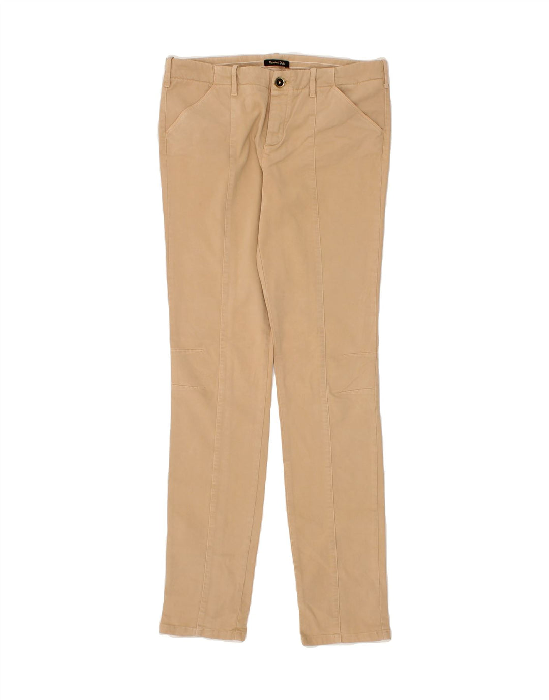 MASSIMO DUTTI Womens Slim Chino Trousers EU 38 Medium W30 L30 Beige Cotton Vintage Massimo Dutti and Second-Hand Massimo Dutti from Messina Hembry 