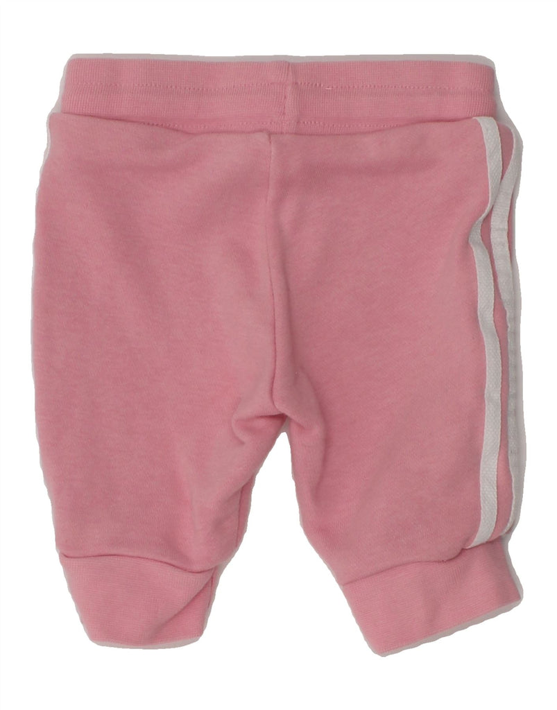 ADIDAS Baby Boys Joggers Tracksuit Trousers 0-3 Months Pink Cotton | Vintage Adidas | Thrift | Second-Hand Adidas | Used Clothing | Messina Hembry 