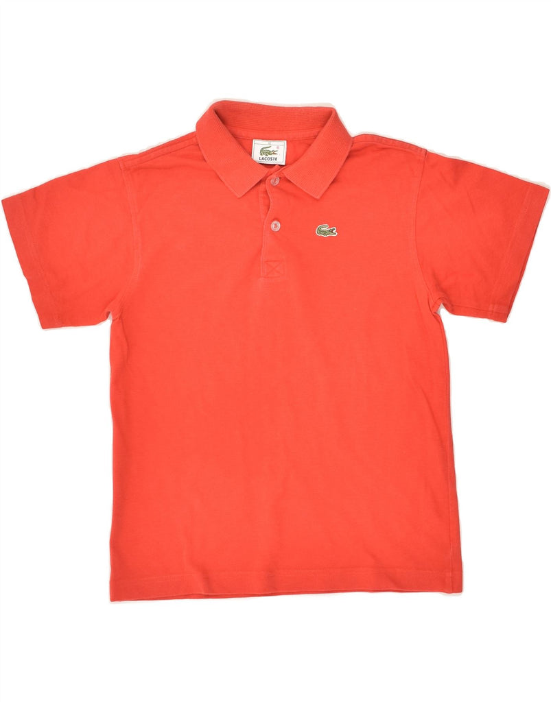 LACOSTE Boys Polo Shirt 9-10 Years Orange Cotton | Vintage Lacoste | Thrift | Second-Hand Lacoste | Used Clothing | Messina Hembry 