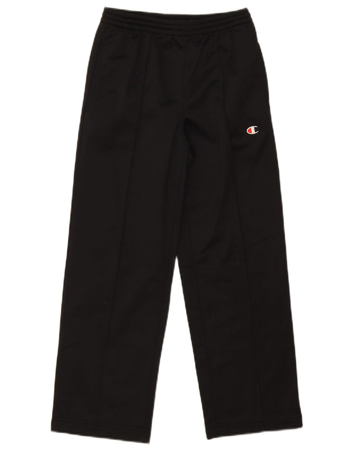 Champion Girls Tracksuit Trousers 7-8 Years Small Black