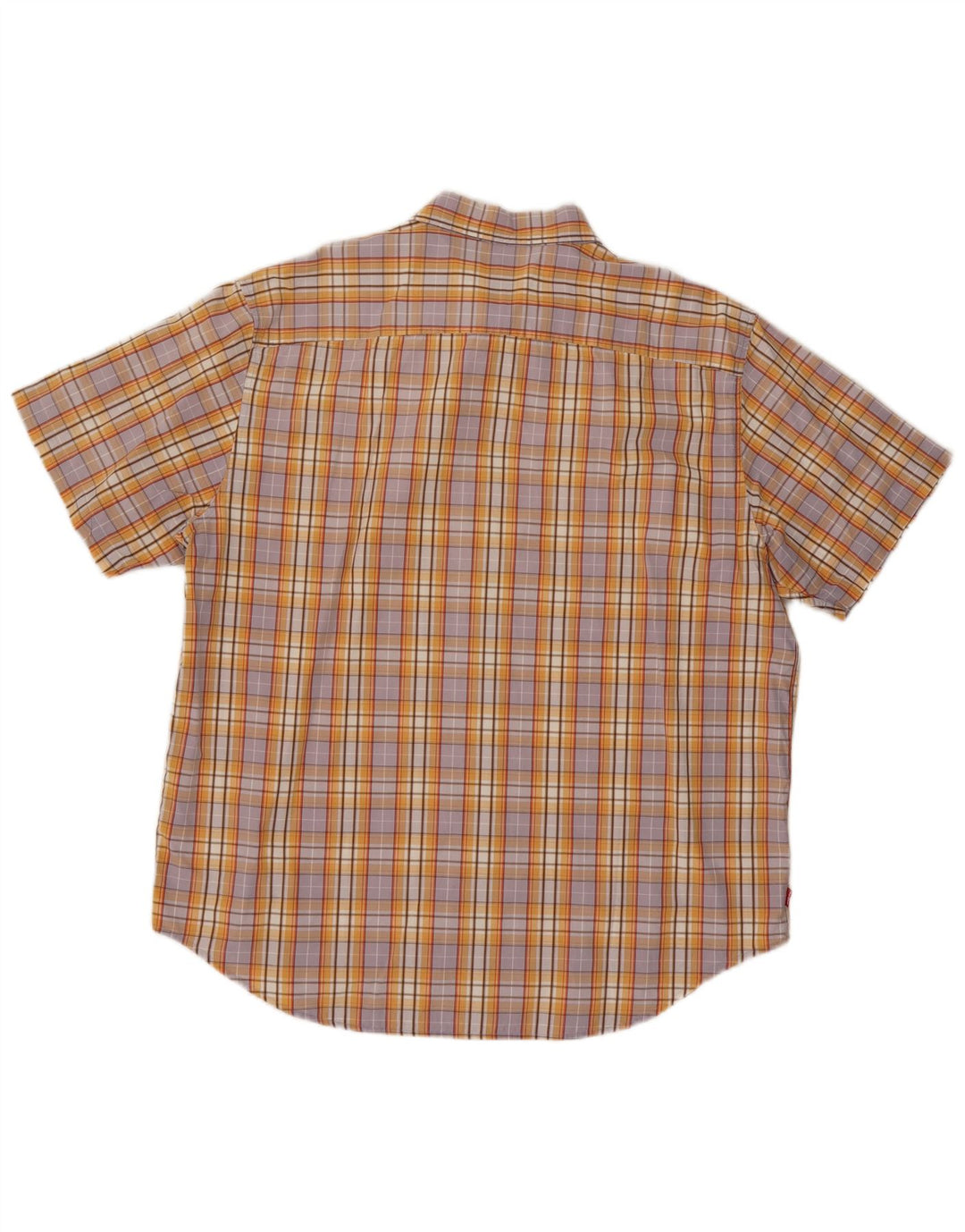 Levi's Mens Short Sleeve Shirt Large Multicoloured Check Cotton