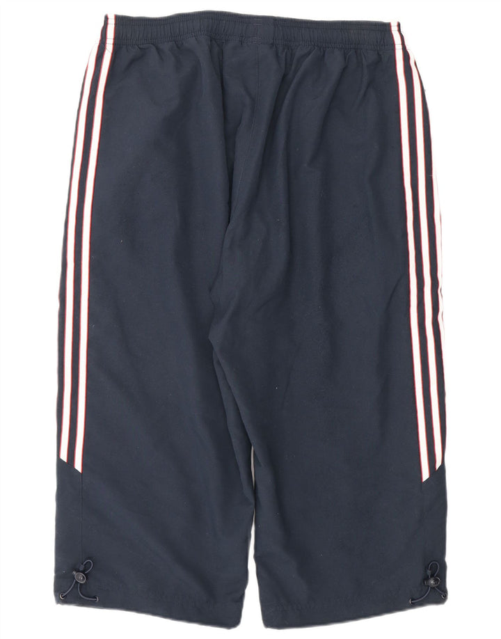 Adidas Mens Bermuda Sport Shorts Medium Navy Blue Polyester