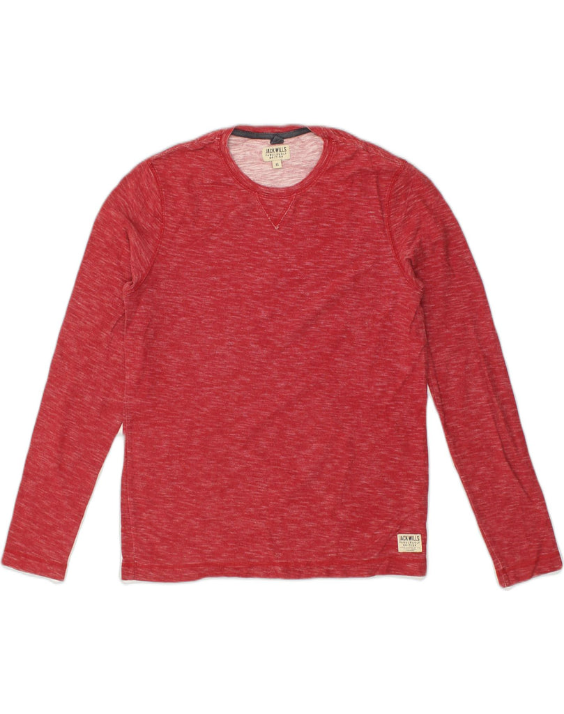 JACK WILLS Mens Top Long Sleeve XS Red Flecked Cotton | Vintage Jack Wills | Thrift | Second-Hand Jack Wills | Used Clothing | Messina Hembry 