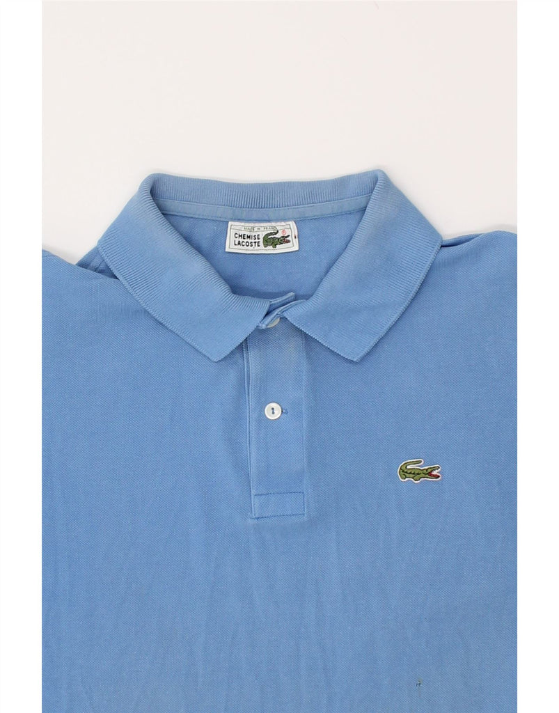 LACOSTE Mens Polo Shirt Size 5 Large Blue Cotton | Vintage Lacoste | Thrift | Second-Hand Lacoste | Used Clothing | Messina Hembry 