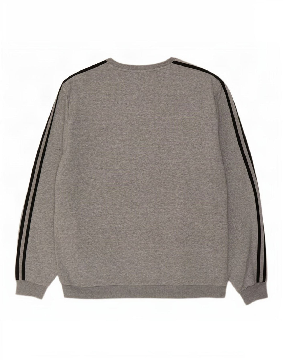 Adidas Mens Sweatshirt Jumper XL Grey Flecked Cotton