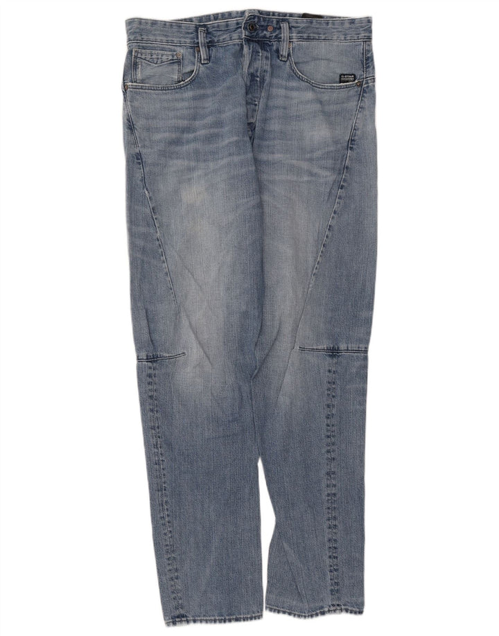 G-STAR Mens Straight Jeans W32 L32 Blue Cotton