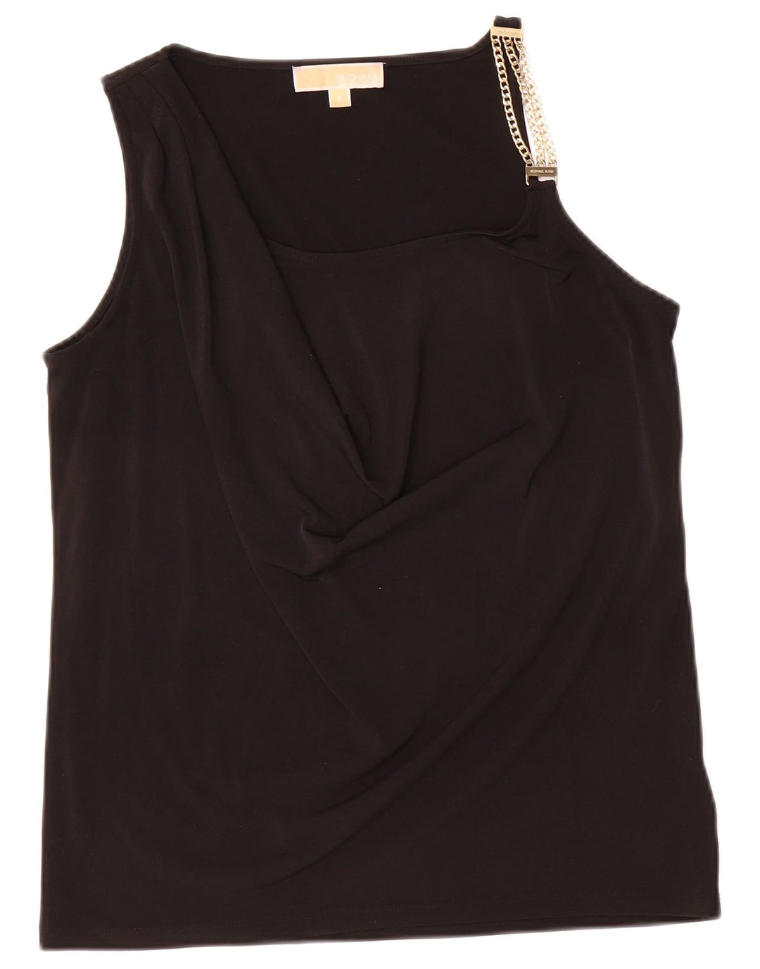 Michael Kors Womens Sleeveless Vest Top UK 12 Medium Black Polyester