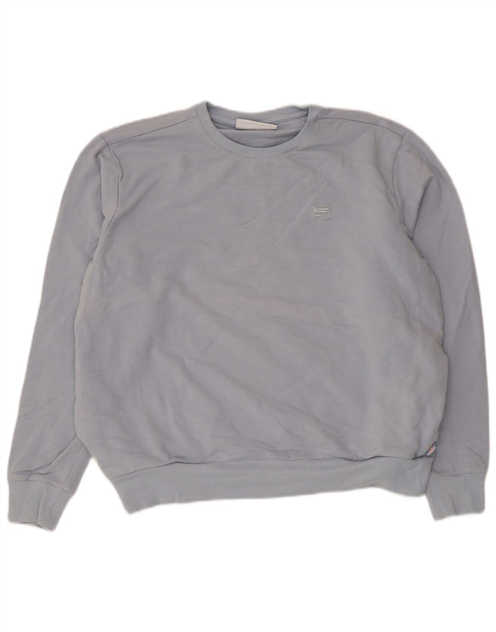Fila Womens Sweatshirt Jumper UK 16 Large Blue Cotton