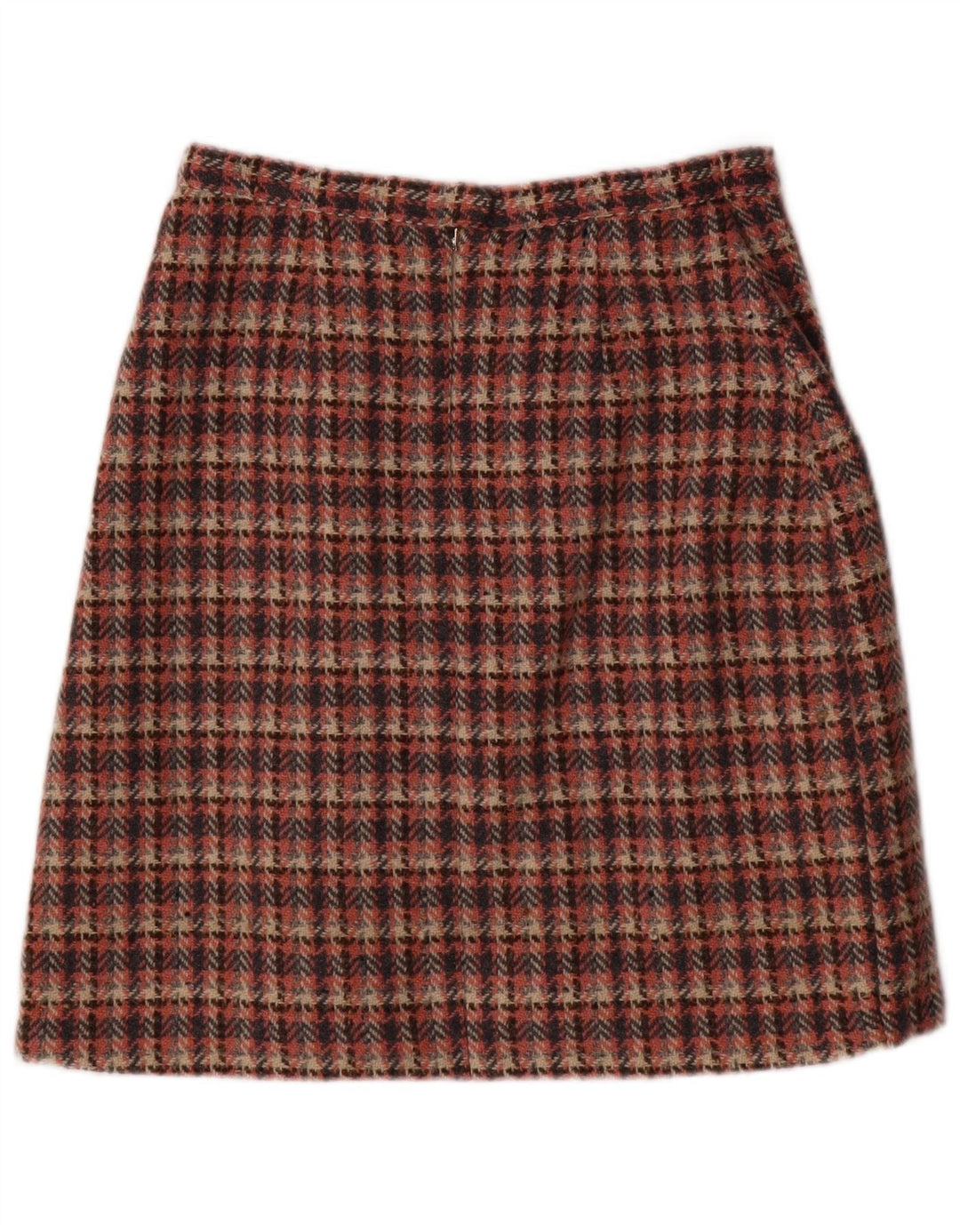 Vintage Womens A-Line Skirt EU 38 Medium W28  Pink Houndstooth