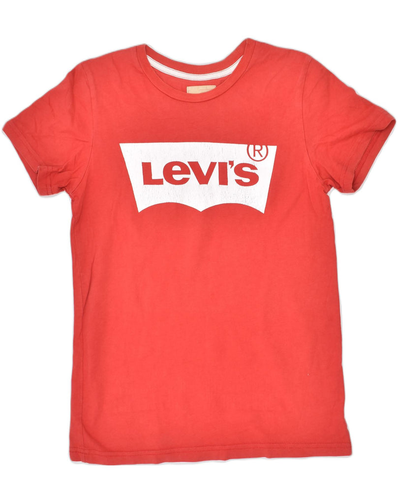 LEVI'S Boys Graphic T-Shirt Top 11-12 Years Red Cotton | Vintage | Thrift | Second-Hand | Used Clothing | Messina Hembry 