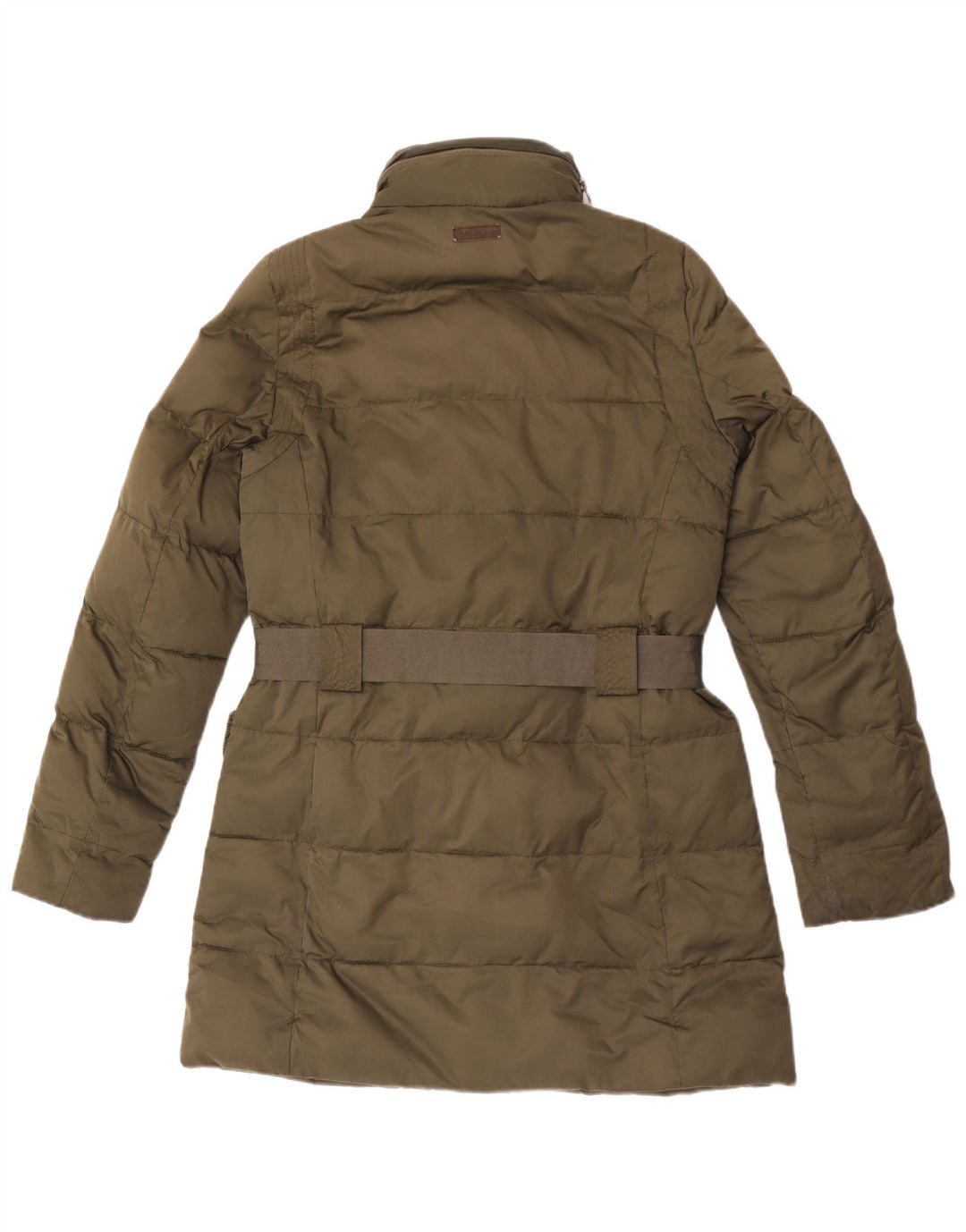 Marlboro Classics Womens Hooded Padded Coat EU 38 Medium Khaki Polyester