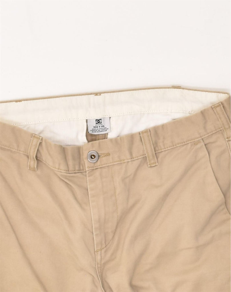 DC Mens Straight Chino Trousers W30 L;30  Beige Cotton | Vintage DC | Thrift | Second-Hand DC | Used Clothing | Messina Hembry 