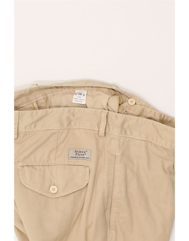 AVIREX Womens Pegged Chino Trousers W38 L32 Beige Cotton Vintage Avirex and Second-Hand Avirex from Messina Hembry 