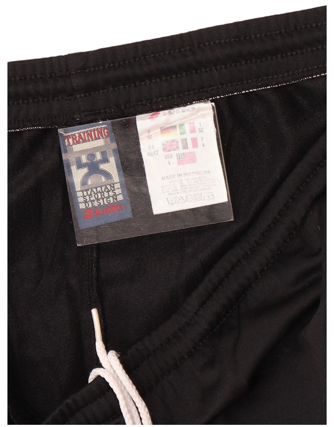 Lotto Mens Tracksuit Trousers UK 40/42 Large Black Polyester