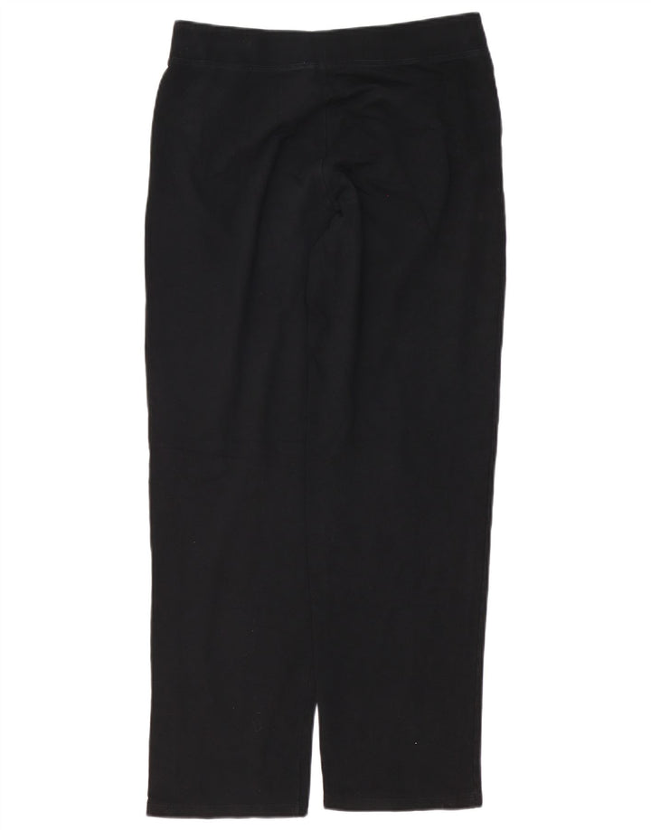 MARKS & SPENCER Womens Tracksuit Trousers UK 12 Medium  Black Cotton