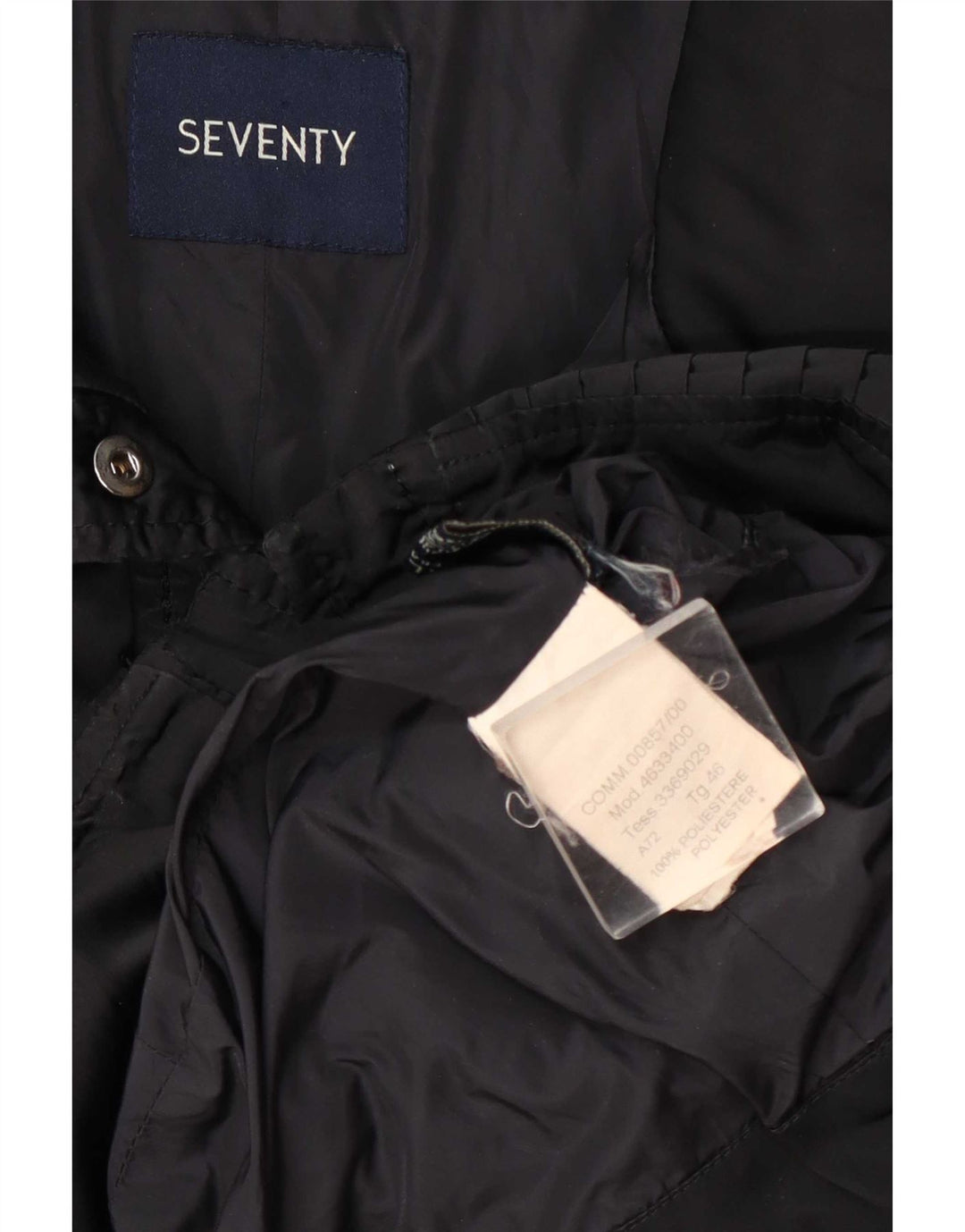 Seventy Womens Padded Jacket IT 46 Large Black Polyester