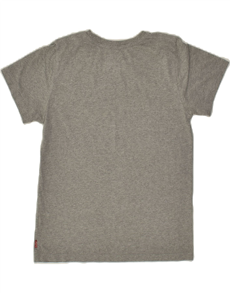 LEVI'S Boys Graphic T-Shirt Top 11-12 Years Grey Flecked Polyester | Vintage Levi's | Thrift | Second-Hand Levi's | Used Clothing | Messina Hembry 