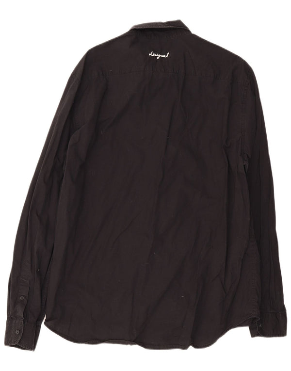 Desigual Mens Graphic Regular Fit Shirt XL Black Cotton