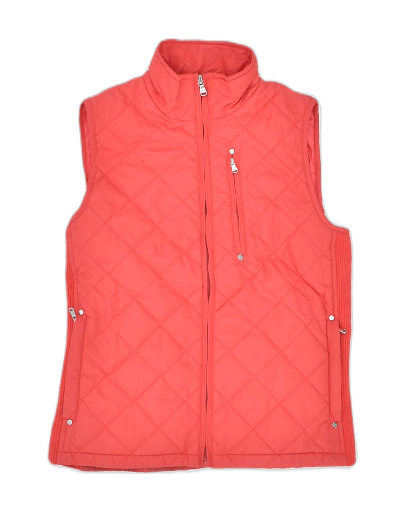 RALPH LAUREN Womens Quilted Gilet UK 8 Small Red Polyester | Vintage | Thrift | Second-Hand | Used Clothing | Messina Hembry 