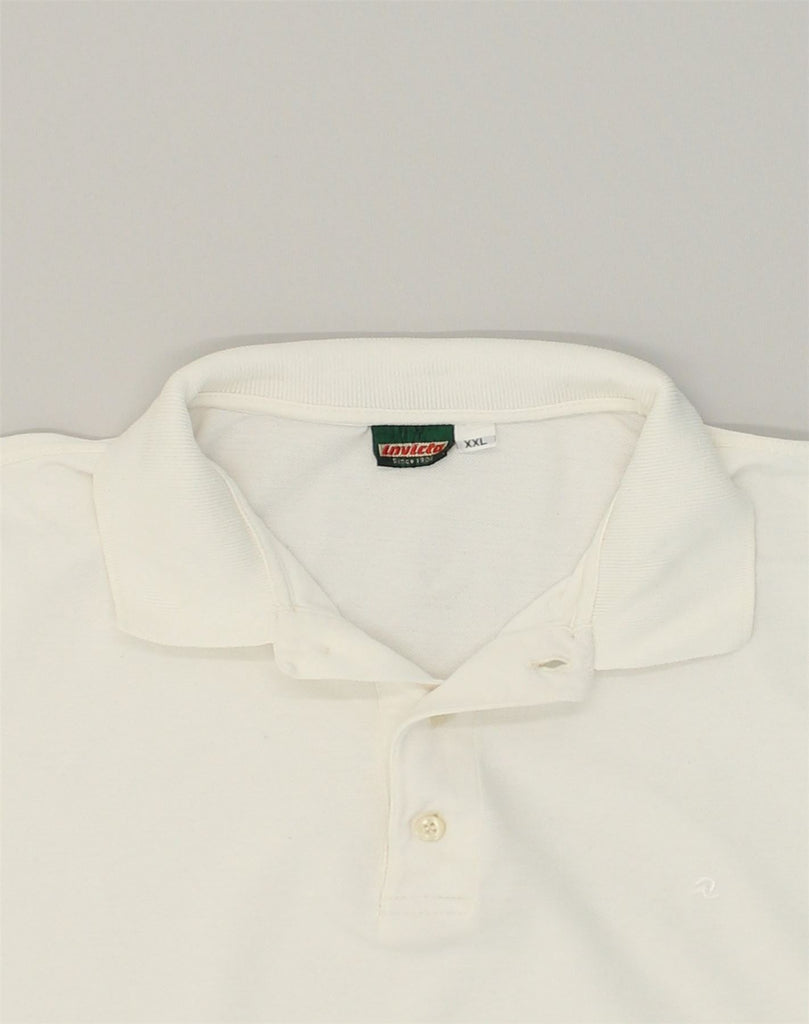 LEVI'S Mens Polo Shirt 2XL White Cotton | Vintage Levi's | Thrift | Second-Hand Levi's | Used Clothing | Messina Hembry 