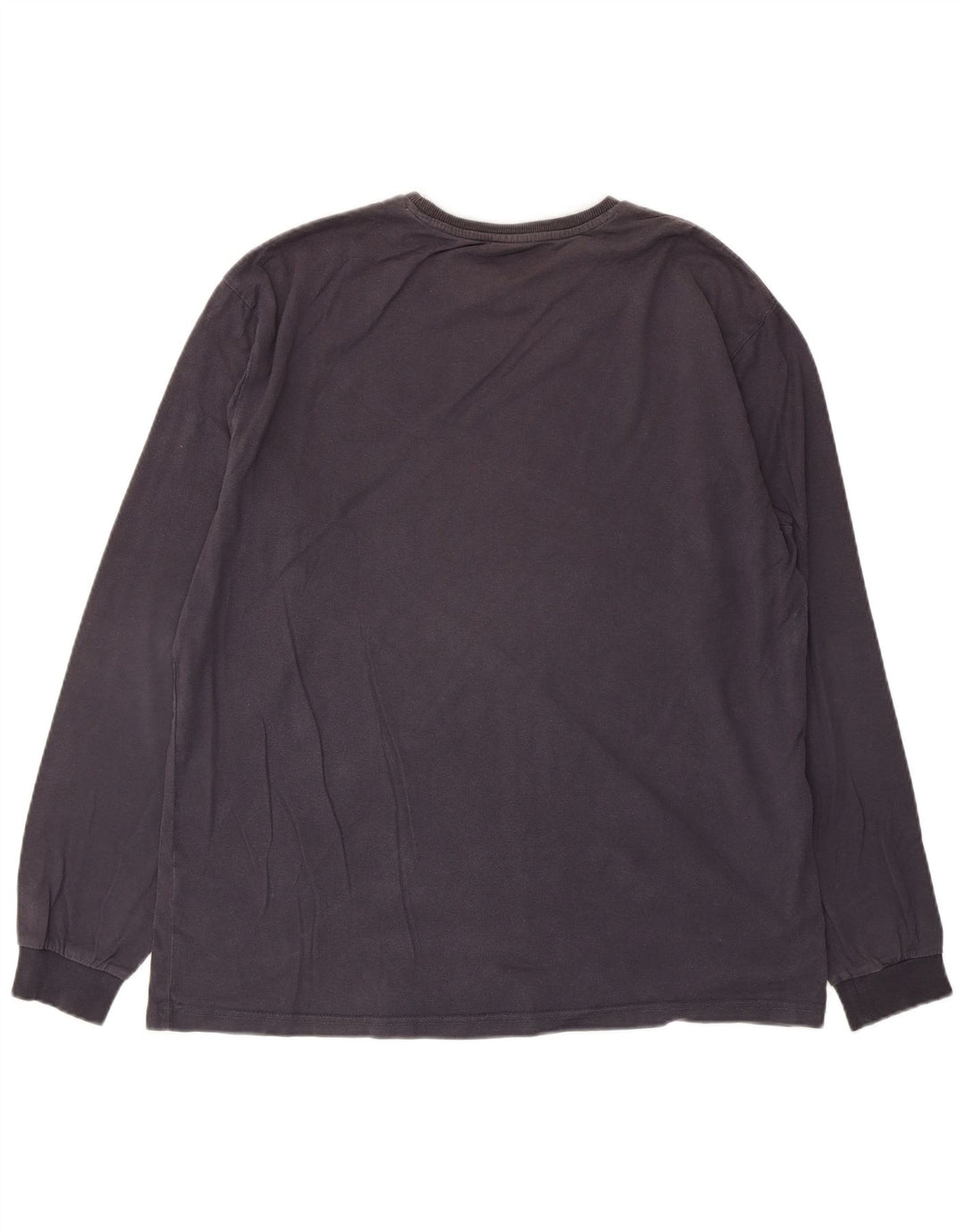 Fila Mens Top Long Sleeve Large Grey Cotton
