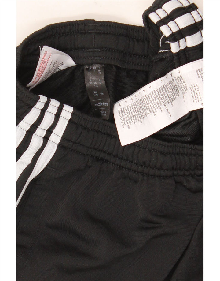 Adidas Boys Tracksuit Trousers 11-12 Years  Black Polyester