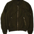 Topshop Womens Bomber Jacket UK 8 Small Khaki Polyester