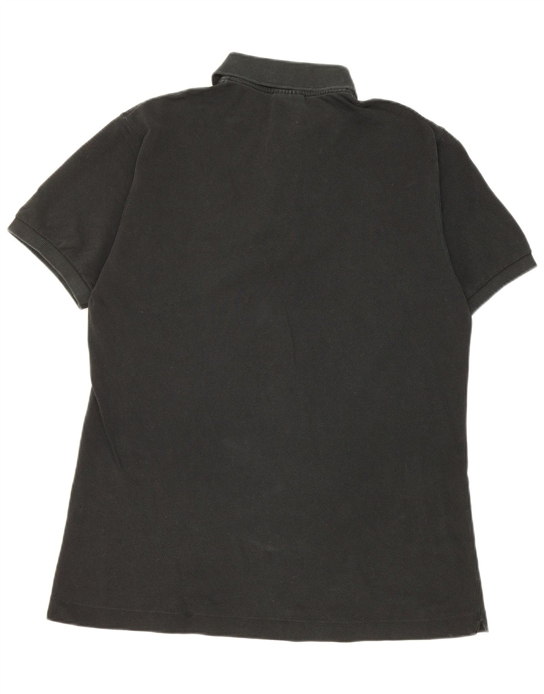 Lacoste Mens Polo Shirt Size 4 Medium Black Cotton