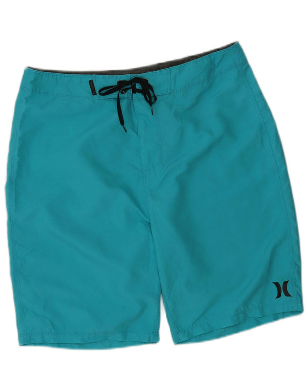 Hurley Mens Swimming Shorts Medium Blue Polyester