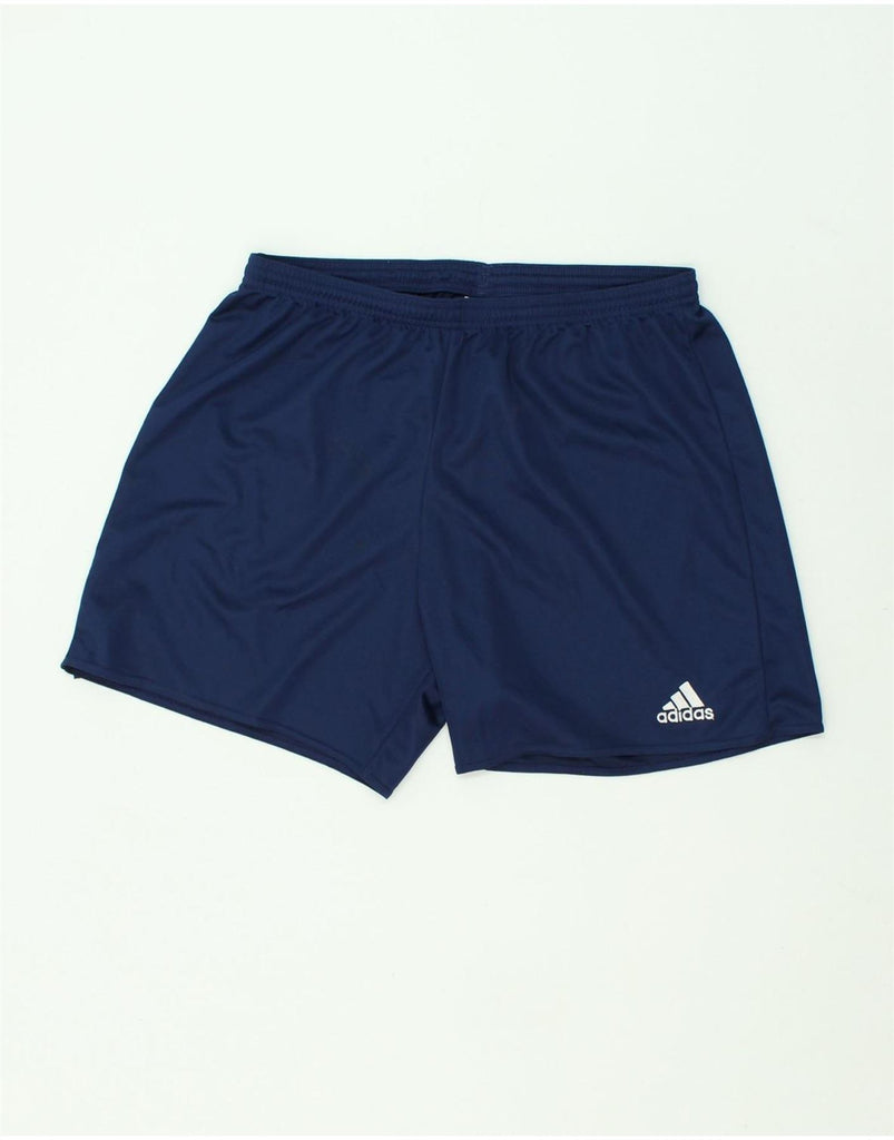 ADIDAS Mens Sport Shorts XL Navy Blue Polyester | Vintage Adidas | Thrift | Second-Hand Adidas | Used Clothing | Messina Hembry 