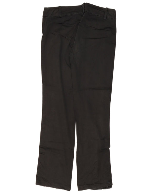 Zara Womens Straight Casual Trousers EU 38 Small W28 L29 Black