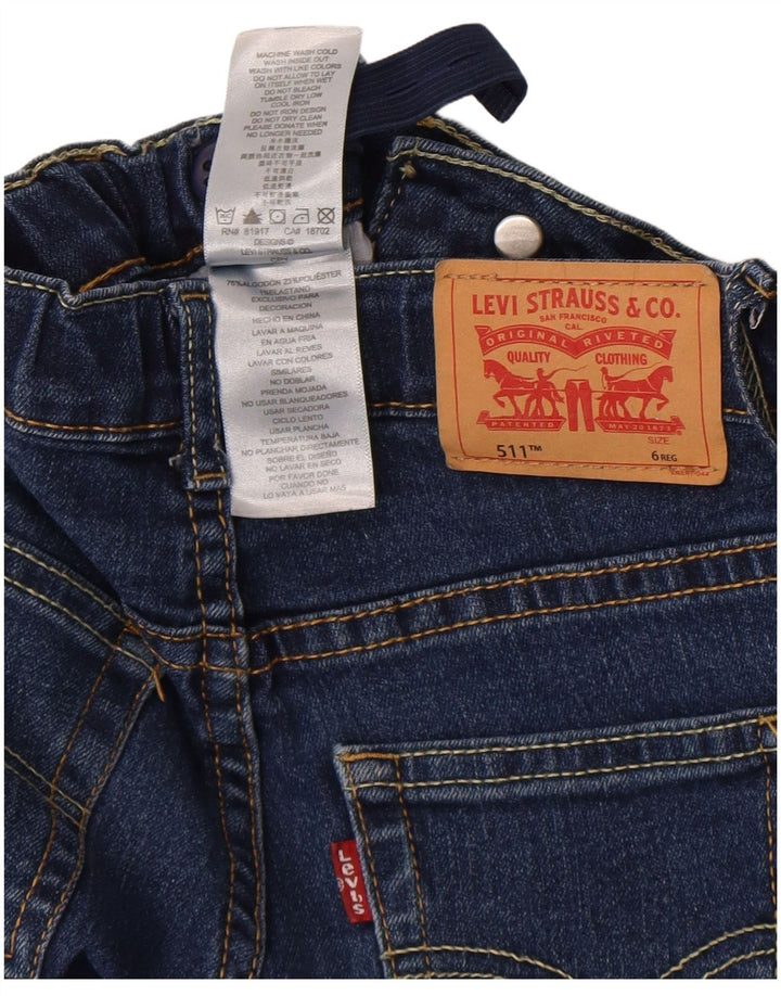 Levi's Boys 511 Slim Jeans 5-6 Years W22 L19 Blue Cotton