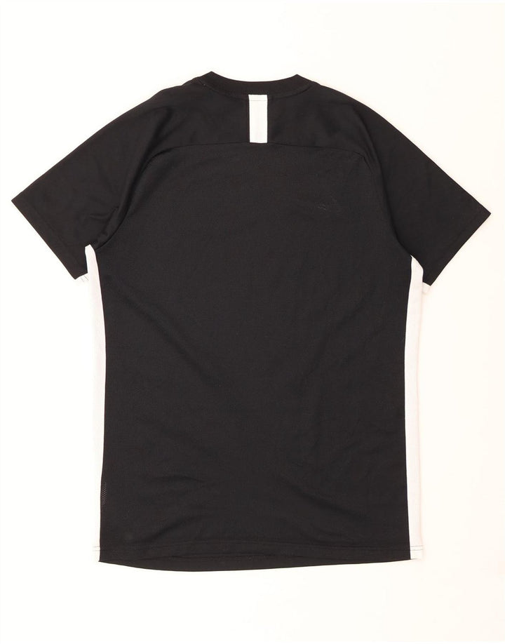 NIKE Mens Dri Fit T-Shirt Top Medium Black Colourblock