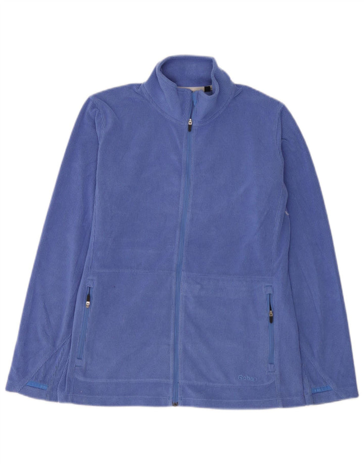 Rohan Womens Oversized Fleece Jacket UK 10 Small Blue Polyester