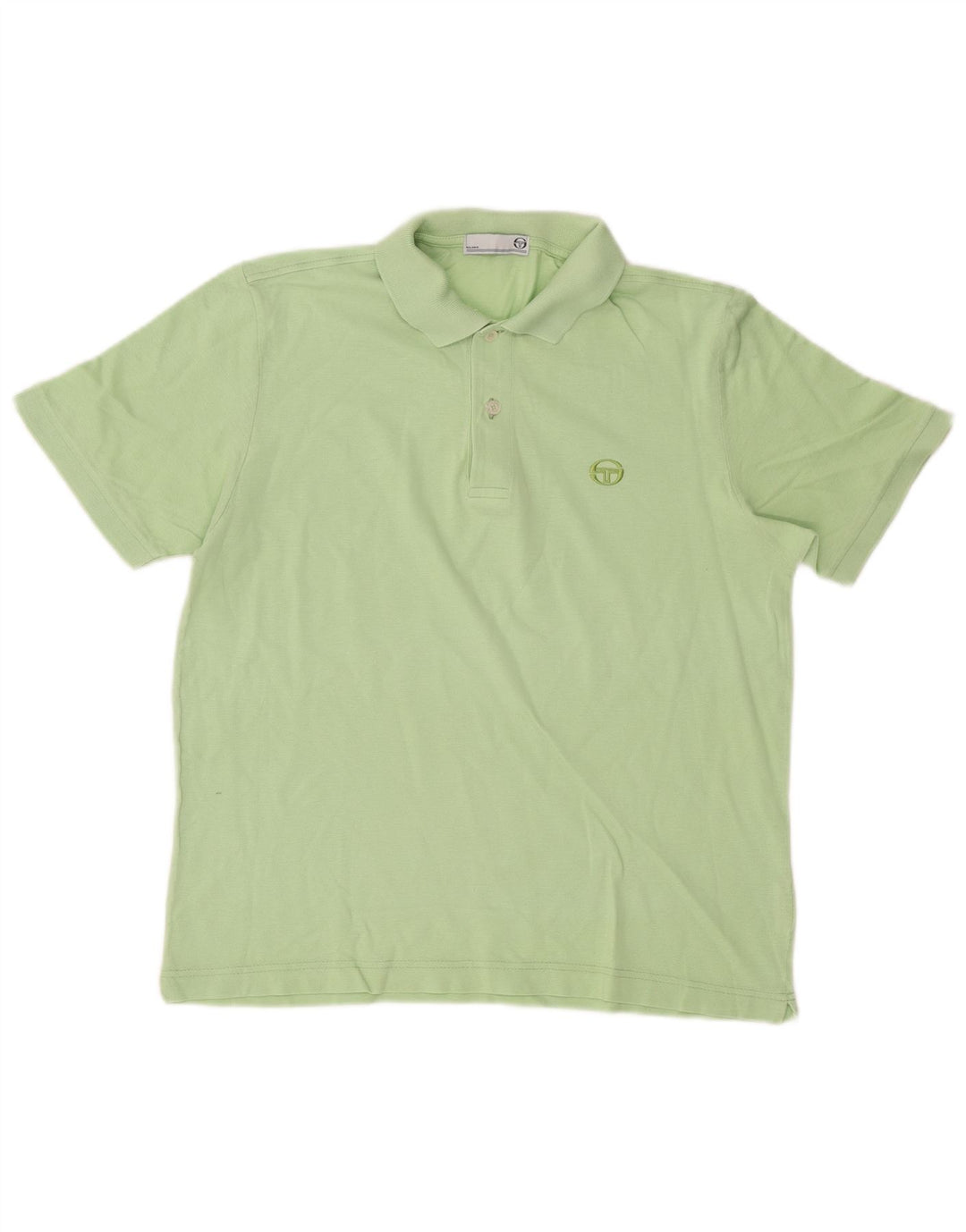 Sergio Tacchini Womens Polo Shirt IT 44 Medium Green