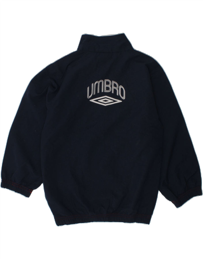 UMBRO Boys Tracksuit Top Jacket 5-6 Years Navy Blue Polyester | Vintage Umbro | Thrift | Second-Hand Umbro | Used Clothing | Messina Hembry 